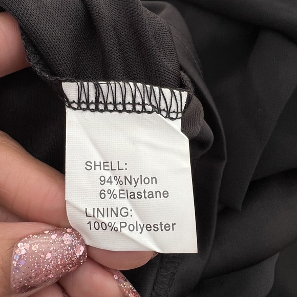 Dressystar Women Long Formal Black Dress Floral Lace Short Sleeve S - Picture 14 of 15